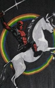 marvel spiderman unicorn tee shirt XL